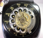Vtg 1950s Bell Western Electric Black Desk Rotary Phone Model 510