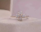 14k Yellow Gold Plated 2ct Round Cut Lab Created Diamond Women s Engagement Ring