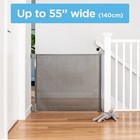 Retractable Baby Gate Safety  Pets Indoor Outdoor Use 55in Wide Home New