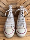 Vintage Converse All Star White Hight Top Chuck Taylor Made In Usa  Size Us 8 5