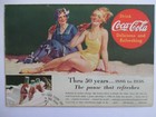 Lot Of 4 Coca-cola  Coke Ads 1930 s -1960