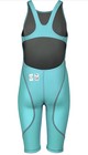 Arena Girls Junior Racing Suit Powerskin St Next Open Back Swim Aquamarine Color