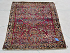 Antique Per  Sian Sarouk   Wool Rug 36  X 59  Hand Knotted 19th-20th Estate Ownd