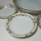 Antique Nippon Hand Painted Floral Gold Gilded Serving Berry Bowl Set