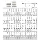 1box 30pcs  Besdia Bma-25c Alloy Polishing Head