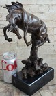 Rearing Horse Trainer Equestrian Artwork Art Bronze Marble Statue Sculpture Gift