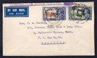 Singapore Straits Settlements 1935 First Duplicate Service Airmail Cover  India
