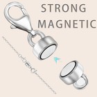 Magnetic Necklace Clasp Extra Strong  Gold And Silver Plated Magnet Jewelry Clas