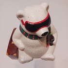 1996 Coca-cola Polar Bear Cookie Jar  hollywood  Limited Edition Of 25 000