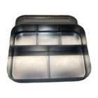  Large Bento 5 Section Stainless Stainless  Lunch Box Food Prep Storage 