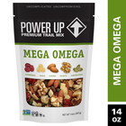 Power Up Mega Omega Trail Mix From Gourmet Nut  Resealable Bag  14 Oz   3 Pack 