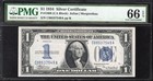 1934  1 Silver Certificate Pmg 66 Epq Fr 1606 37549