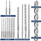 Worker Bee Sds Plus Rotary Hammer Drill Bits   Chisels Set concrete Masonry H   