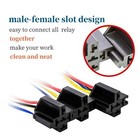 5pack Dc 12v 30 40 Amp Car Spdt Automotive Relay 5 Pin Switch Harness Socket Set