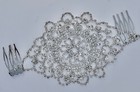 Rhinestone  Hair Comb  Silver Bridal Headpiece