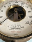 Vintage The Automatic Sprinkler Co Limited Manchester Water Gauge Brass