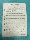 1960s Vietnam War Macv 9 Rules Pocket Card How To Defeat Viet Cong Marines Army
