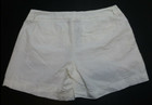 Merona Seersucker Casual Shorts Womens Size 8 White 100  Cotton New With Tags