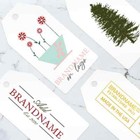 100 Pcs 1-1 2  X 3-1 8  Custom Printed Personalized Branded Hang Tags