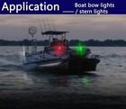 4pack Waterproof Battery Powered Marine Boat Navigation Lights For Boat Kayak