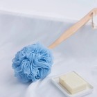 Loofah Back Scrubber For Shower  Wooden Long Handle Bath Sponge Lufa Shower Brus