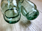 Vintage Japanese Fishing Float Rolling Pins Style Hand Blown Bubble Filled Glass