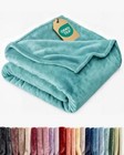 Ultra Soft Fleece Blanket Throw Size - Flannel Throw  50  X 60   15 - Turqoise