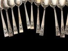 Vtg 11pc Lot Community Coronation Silverplate Teaspoons Dessert Spoons Ornate