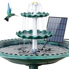 3 Tiered Bird Bath With 3 5w Solar Pump Solar Fountain Water Pump For Garden