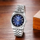 Mens Business Stainless Steel Waterproof Quartz Wrist Watch Luminous With Date