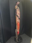 Tribal Colorful African Statues Art Sculptures Man   Woman Figure 16 1 2  Tall
