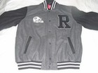 Nfl Brand Raiders Wool Blend Varsity Jacket Snaps Size Xxl