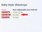 Sunset Ruby Chin Strap  Medium  Neoprene  Not Adjustable  Cs007m  1 Ct