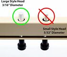 Cottonwood Hardware Large-head Window Screen Plungers Latches - 25-pack