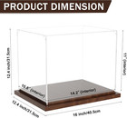 Football Helmet Display Case With Wood Base  Clear Acrylic Helmet Display Box Du
