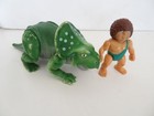 Definitely Dinosaurs 1987 Playskool Protoceratops   Zindar Caveman Complete  b 