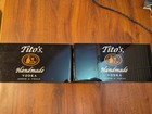 Pair Tito s Handmade Vodka Condiment Napkin Caddy Holder Black Plastic Austin Tx