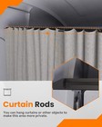 Aluminum Van Headliner Shelf For 2019-2024 Mercedes Sprinter With Curtain Rod