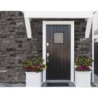 Novik Faux Stone Siding Panel 20 25 x45  Artisan Cut Polymer Ash  6 Panels case 