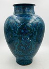 Bombay School Of Art Indian Pottery Floral Vase 19th Century