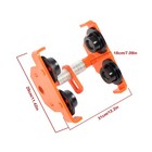Alloy Steel 4400 Lbs 2 Ton I-beam Trolley Dual Wheels 65-190 Mm Adjustable