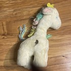 Vintage Eden Giraffe Musical Motion Wind-up 12  Stuffed Plush Pastel Yarn Works