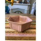 Vintage Cookson Pottery 8118 Ohio Powder Pink Paneled Hexagon Planter Pot 9 5   