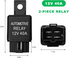 2 Pcs Fls821 Car Relays  12v Dc 40a 4 Pin Multi-purpose Automotive Air Condition