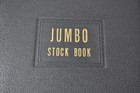 Vintage Elbe Jumbo Stock Book Album For Stamps  142 1950s Black Stockbook