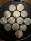 Canadian Silver Quarter Lot  50  Silver  76g Total Weight  World Coins
