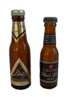 Lot 2 Miniature Blatz   Carlings Black Label Bill s Beer Bottles Vtg 1940-1950s