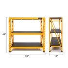 Dewalt 3-shelf Industrial Storage Rack - 4500lb Capacity Steel Shelving Unit