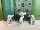 Set Of Three Vintage Miniature Mice Figurines - Bone China - Japan - White Mouse
