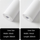 White Shelf Drawer And Cabinet Liner  10    X 396    And 14       300    Easy To Cut Non-